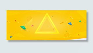 不规则形状三角形形状颜色矢量背景图片