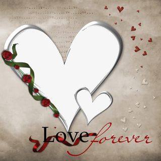 爱心合影框免抠