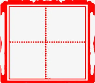 红色古风方格背景素材