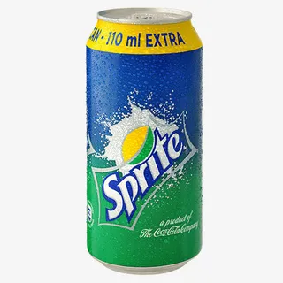 彩色简约装饰罐装雪碧设计图免抠