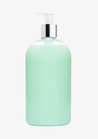 透明按压式洗发水实物免抠
