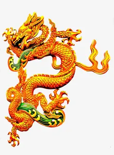 金色龙腾图免抠