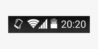 黑色免抠素材手机状态栏免抠