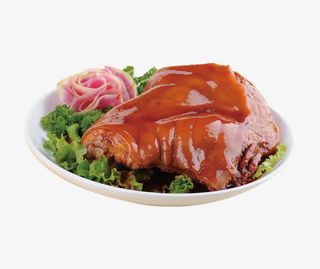 生菜猪肘子免抠