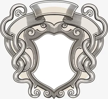 欧式复古花纹边框装饰元素免抠