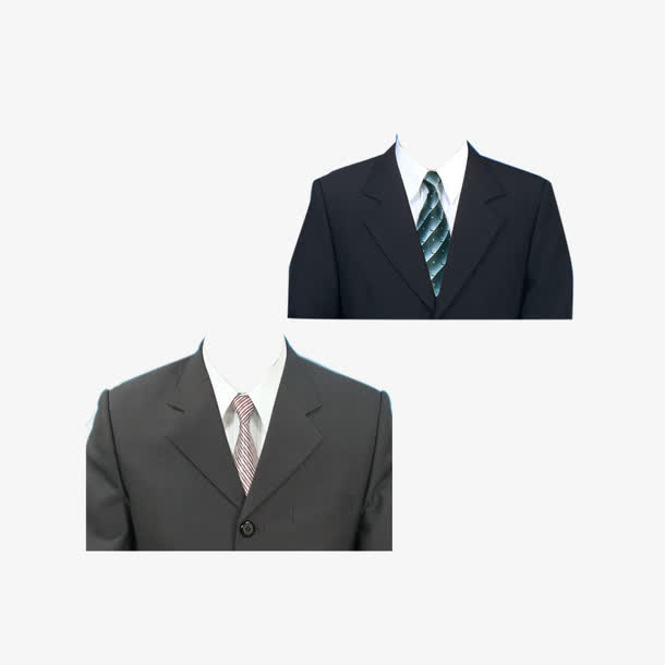黑色西服套图免抠