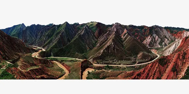 黄土高坡的自然景观高清免扣素材免抠