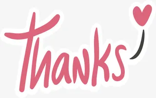 粉红色谢谢免抠