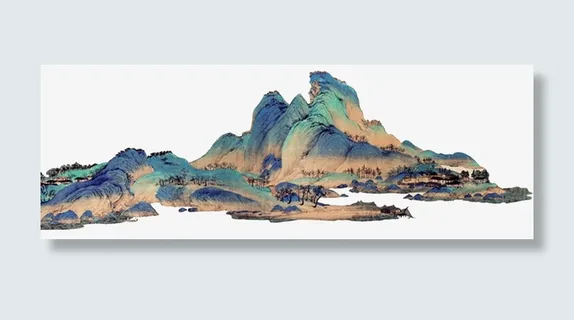 国潮千里江山图免抠