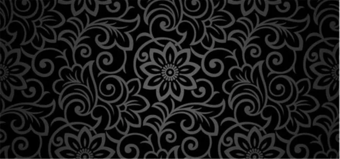黑色花纹背景高清