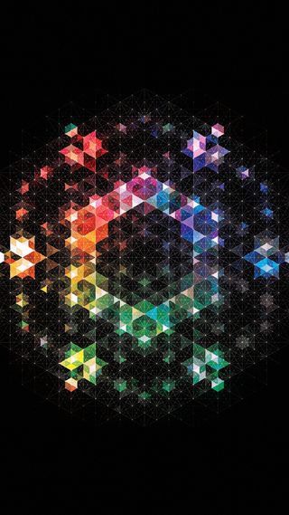 彩色几何炫彩H5背景高清