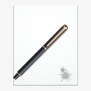 钢笔与纸张免抠