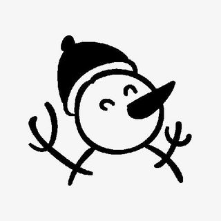 圣诞节雪人免抠