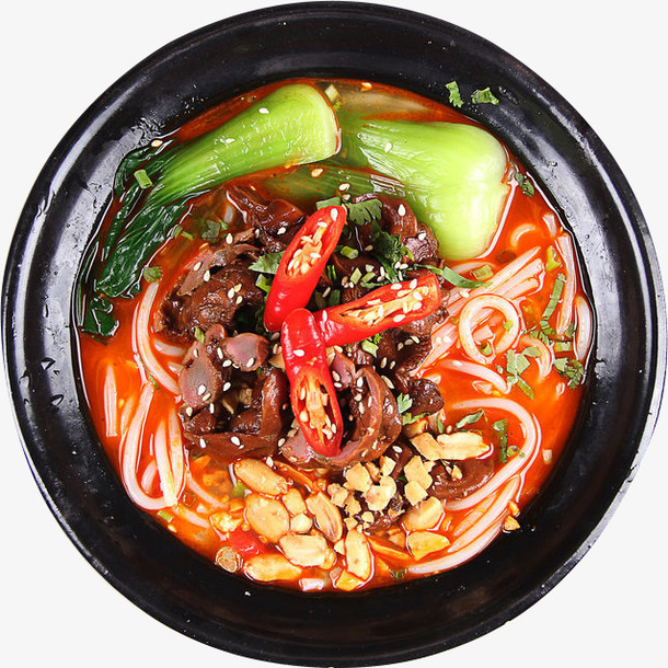 好吃美味的酸辣米线免抠
