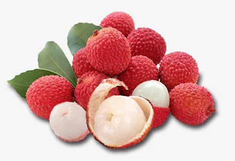 生鲜水果新鲜荔枝png元素免抠