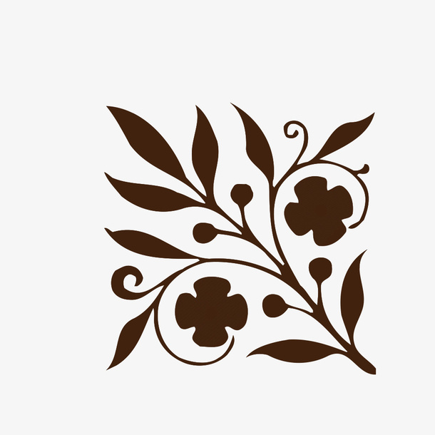 中国风花纹免抠