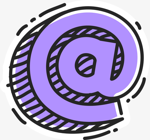 创意卡通装饰英文字母免抠