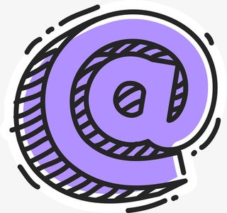 创意卡通装饰英文字母免抠