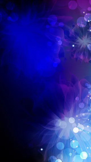 蓝色几何光晕H5背景高清