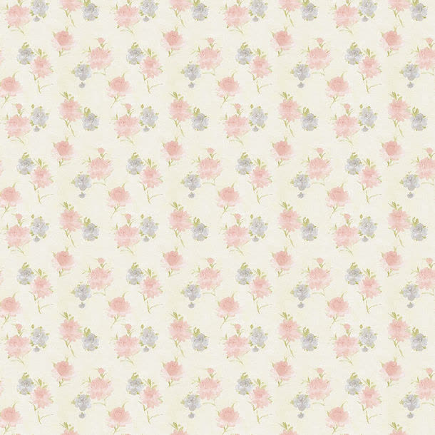 卡通鲜花无缝背景