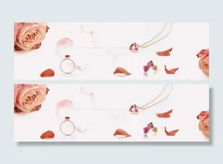 花卉首饰背景高清