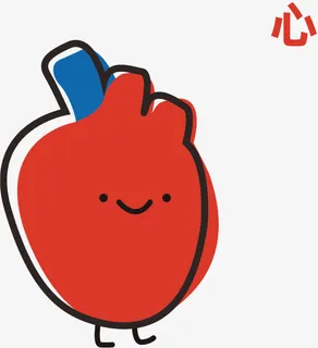 红色心卡通漫画拟人效果免抠 红色心卡通漫画拟人效果免抠