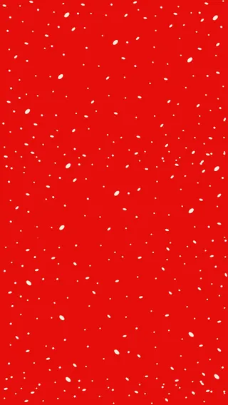 红色背景雪花飘落