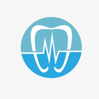 心电图牙齿标志设计免抠