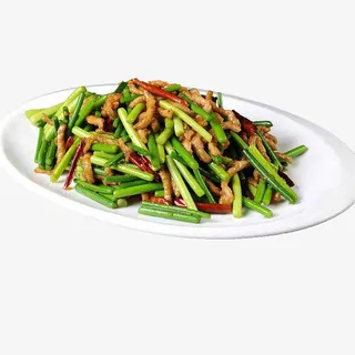 美食佳肴蒜台炒肉免抠 美食佳肴蒜台炒肉免抠