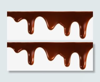 咖啡色巧克力汁液免抠