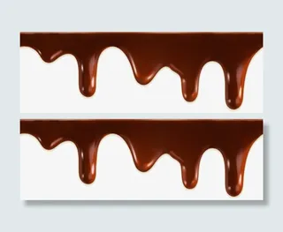 咖啡色巧克力汁液免抠