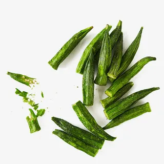 秋葵实物摆拍免抠