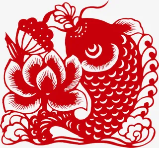 鱼剪纸免抠