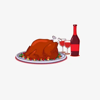 感恩节火鸡宴免抠