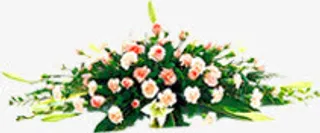 粉色舞台花篮开业免抠