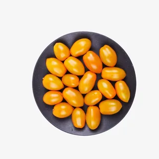 黄色圣女果设计素材免抠