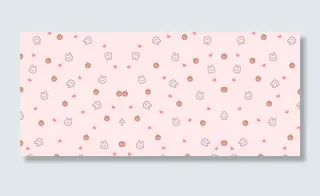 手绘儿童卡通可爱美食背景高清