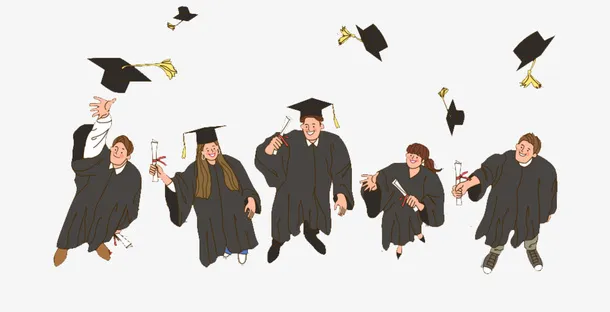 穿着学士服的学生PNG免抠