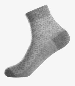 依米竹竹浆纤维商务袜子免抠