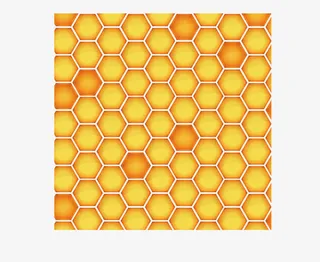 卡通峰巢底纹，背景，黄色，淘宝