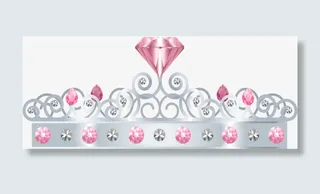 粉色钻石铂金皇冠免抠