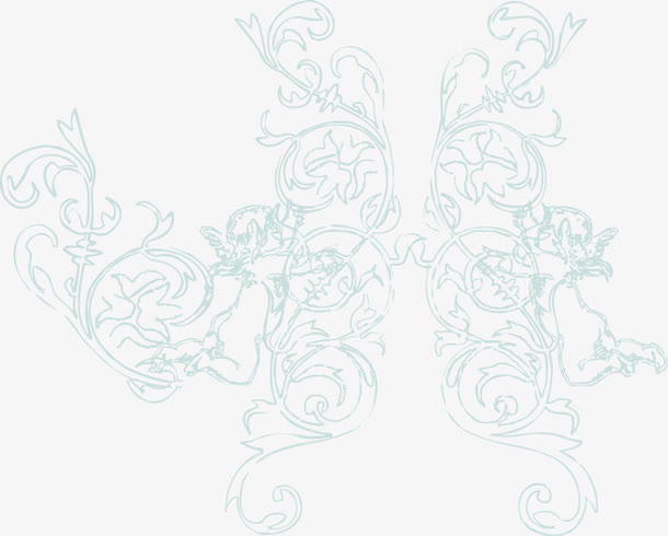 刺绣花纹矢量图免抠