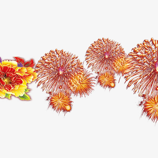 春节烟花免抠