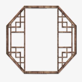 古代古风木窗棂免抠