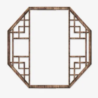 古代古风木窗棂免抠