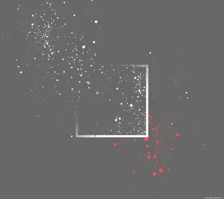 白红色小点点边框免抠