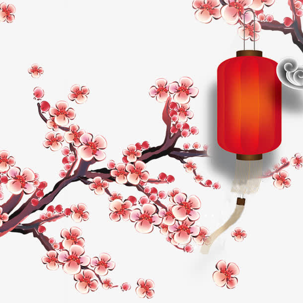 中国风梅花免抠