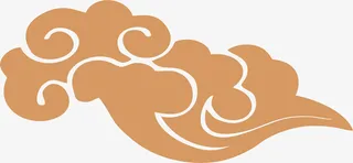 金色祥云装饰素材花纹免抠