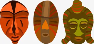 非洲面具免抠