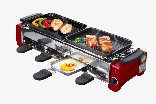 韩式家用无油烟电烤炉免抠